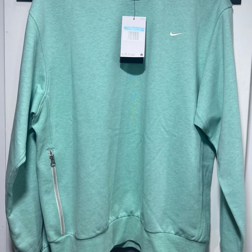Nike Men's Light Green Crewneck Sweater